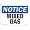 Signmission Safety Sign, OSHA Notice, 5" Height, 7" Width, Mixed Gas Sign, Landscape OS-NS-D-57-L-14239 - alternate 1